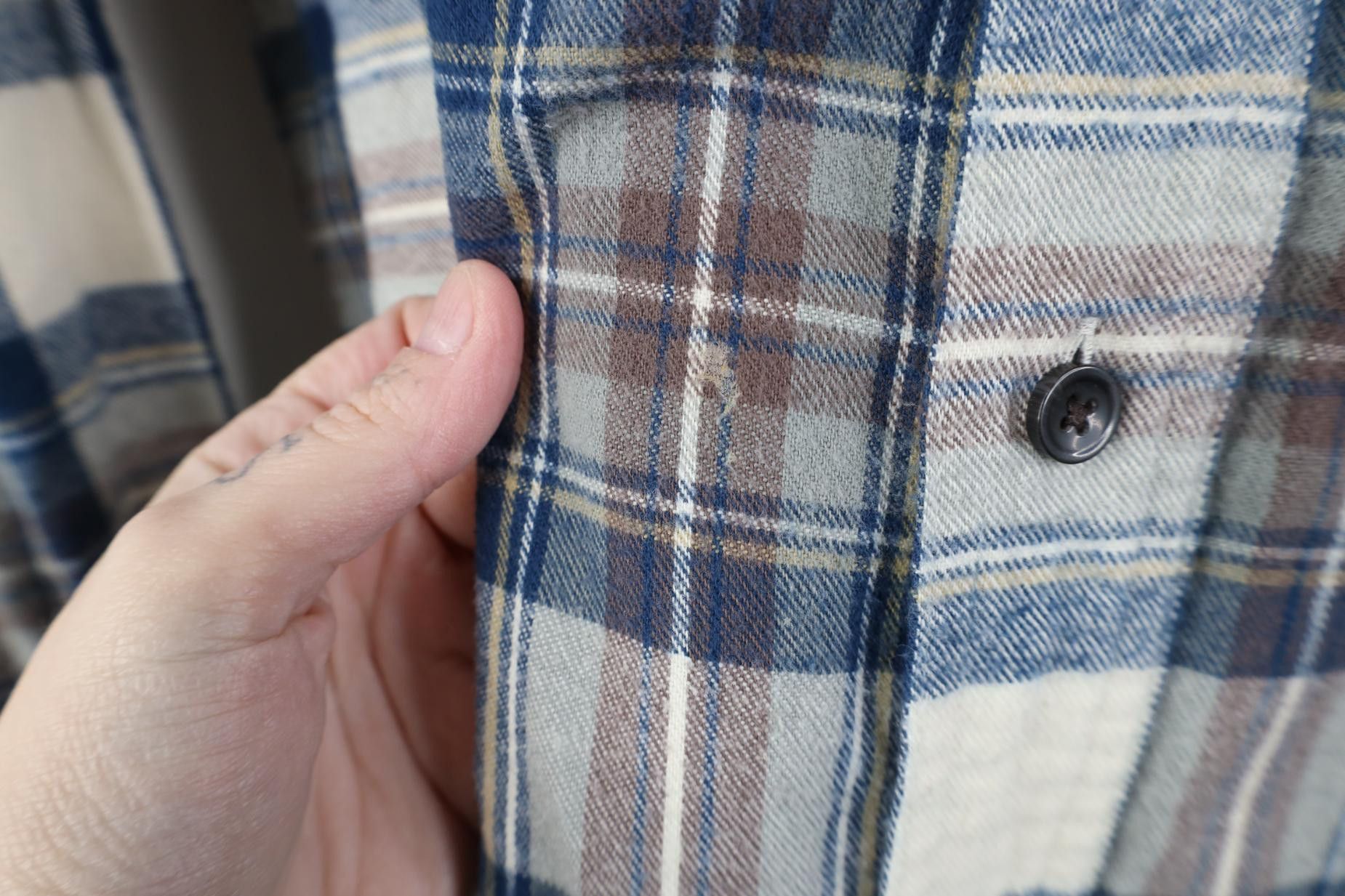 L.L. Bean Vintage LL Bean Fitted Flannel Collared Button Down Shirt Size US L / EU 52-54 / 3 - 4 Thumbnail