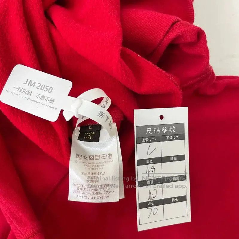 Louis Vuitton Louis Vuitton Red Cotton Women's Sweatshirt . Size L / US 10 / IT 46 - 5 Thumbnail