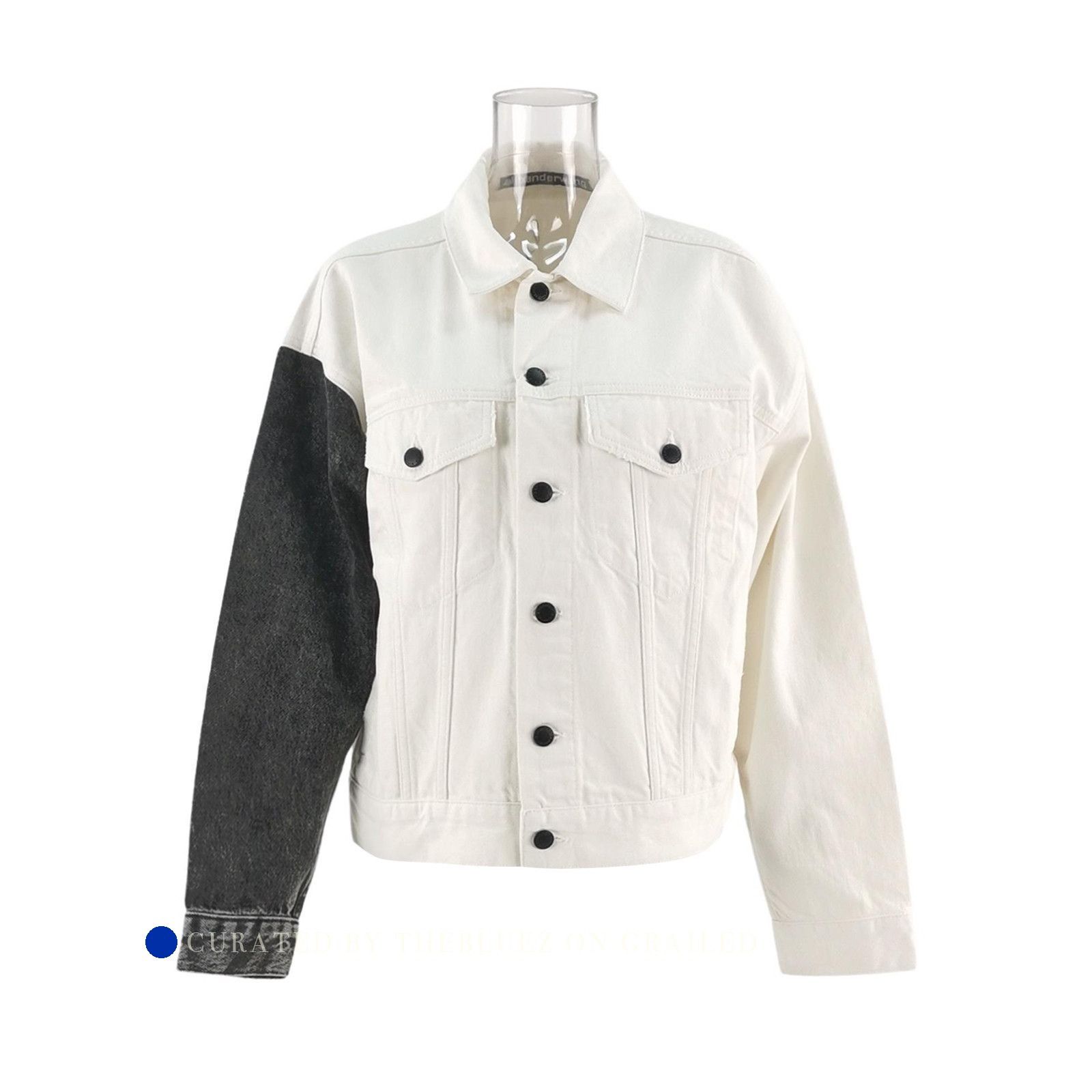 Alexander Wang Two-Tone Denim Jacket in Multi Size US S / EU 44-46 / 1 - 1 Thumbnail