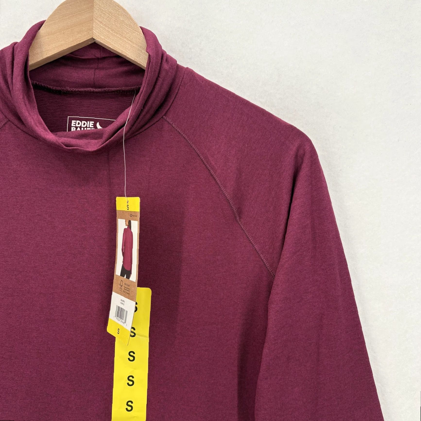 Eddie Bauer Eddie Bauer Active Funnel Neck Pullover Womens Small Purple UPF 50+ Stretch NWT Size S / US 4 / IT 40 - 2 Thumbnail