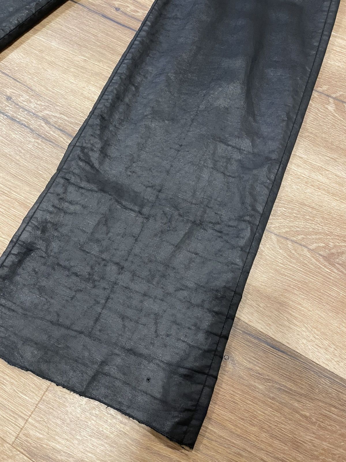 Rick Owens Rick Owens Mega Cargo Flat Pants Waxed Mainline Size US 32 / EU 48 - 3 Thumbnail