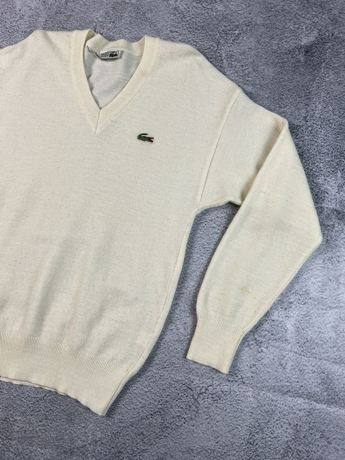 Lacoste × Vintage Vintage Lacoste Chemise knit sweater Size US L / EU 52-54 / 3 - 2 Thumbnail
