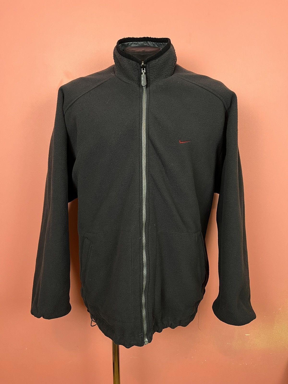 Vintage Nike vintage double sided jacket fleece nylon Size US XL / EU 56 / 4 - 2 Thumbnail