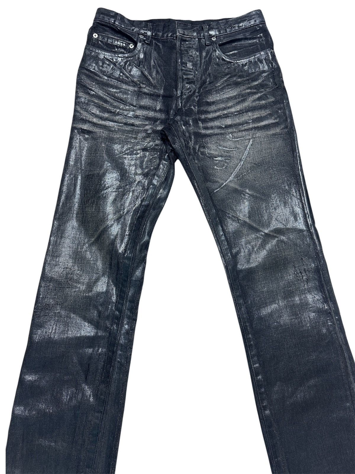 Dior × Hedi Slimane Dior Homme Waxed A/W03 Luster Clawmark Jeans