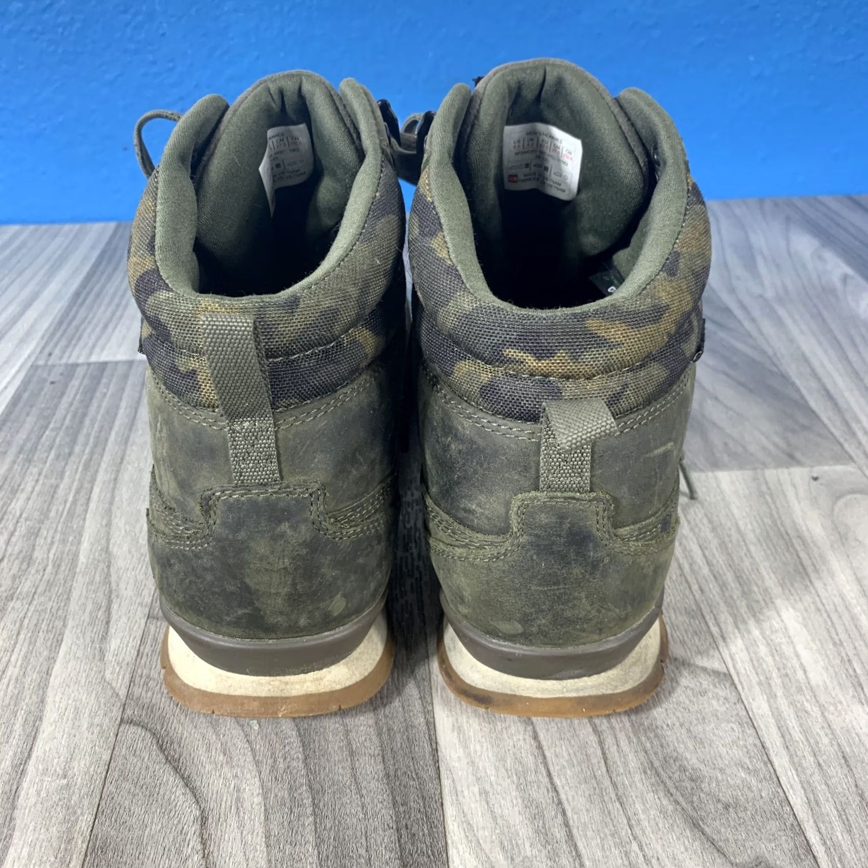 The North Face The North Face Green Leather Lace Up Hiking Work Casual Boots Men's US 9.5 Size US 9 / EU 42 - 7 Thumbnail