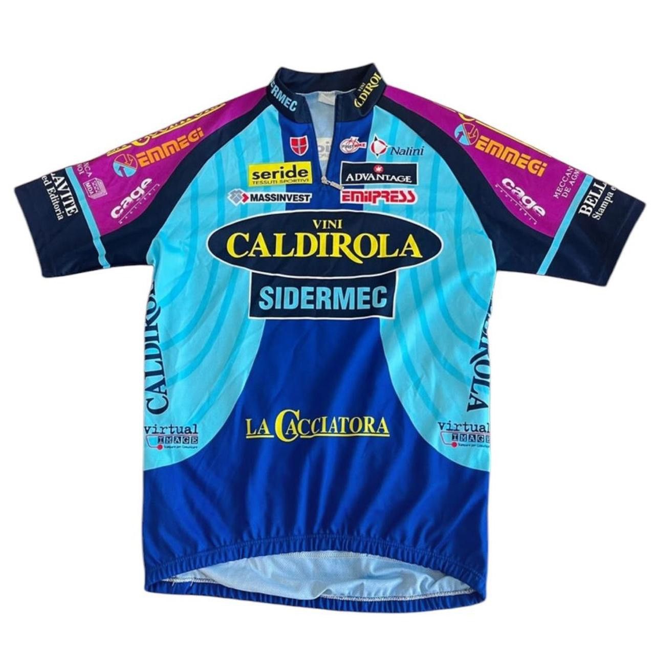 Vintage Vini Caldirola Cidermec Nalini cycling jersey Men's Size 5 L Size US L / EU 52-54 / 3 - 1 Thumbnail