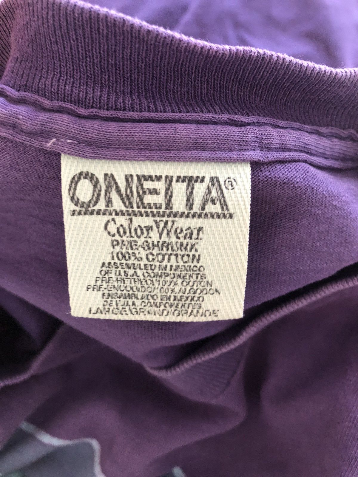 Japanese Brand RARE ONEITA JAPANESE VINTAGE STREETWEAR DESIGNER TEE SHIRT Size US L / EU 52-54 / 3 - 6 Thumbnail