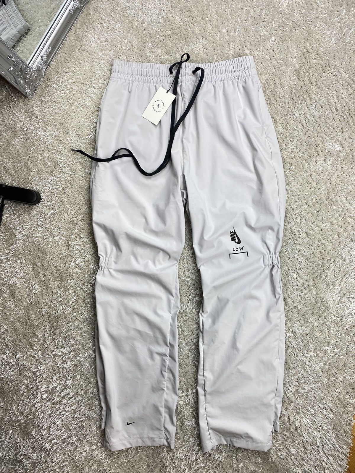 image of A Cold Wall x Nike Vintage Polo Ralph Laurent Jeans Baggy Y2K Original Item in Silver (Size 38)