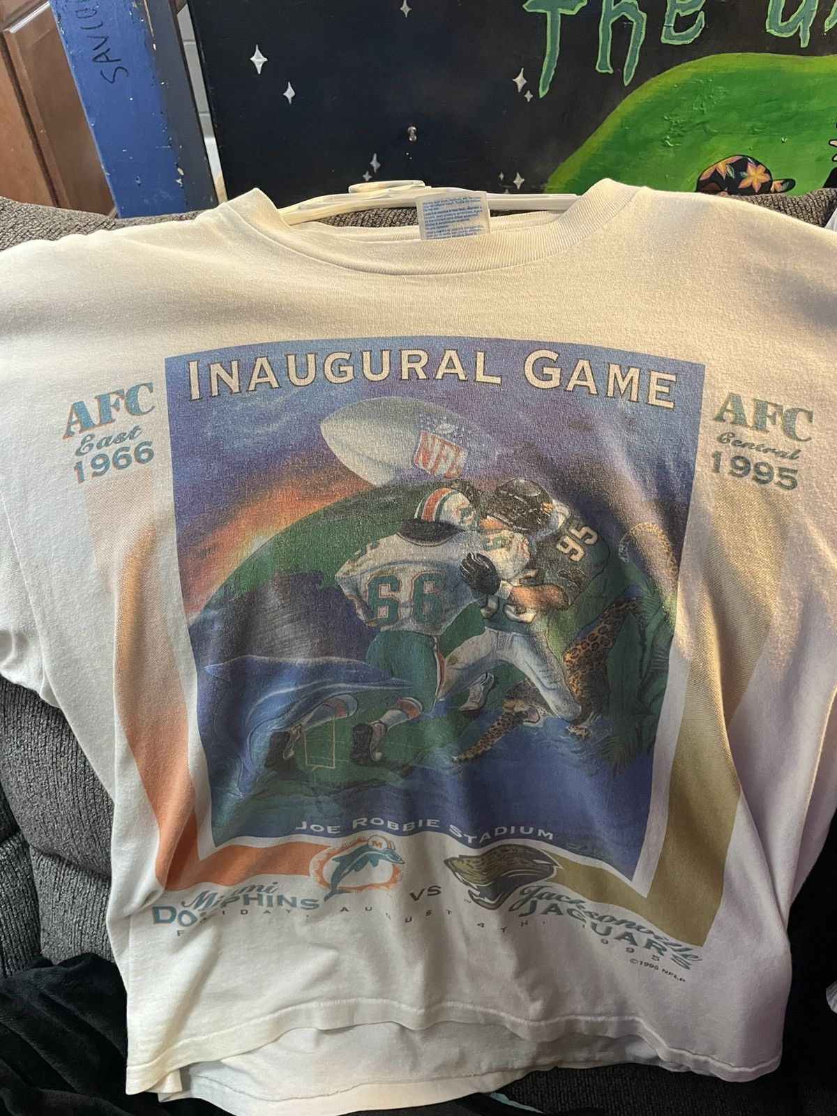Designer × Vintage Vintage Miami dolphins Jacksonville jaguars t shirt Size US L / EU 52-54 / 3 - 3 Thumbnail