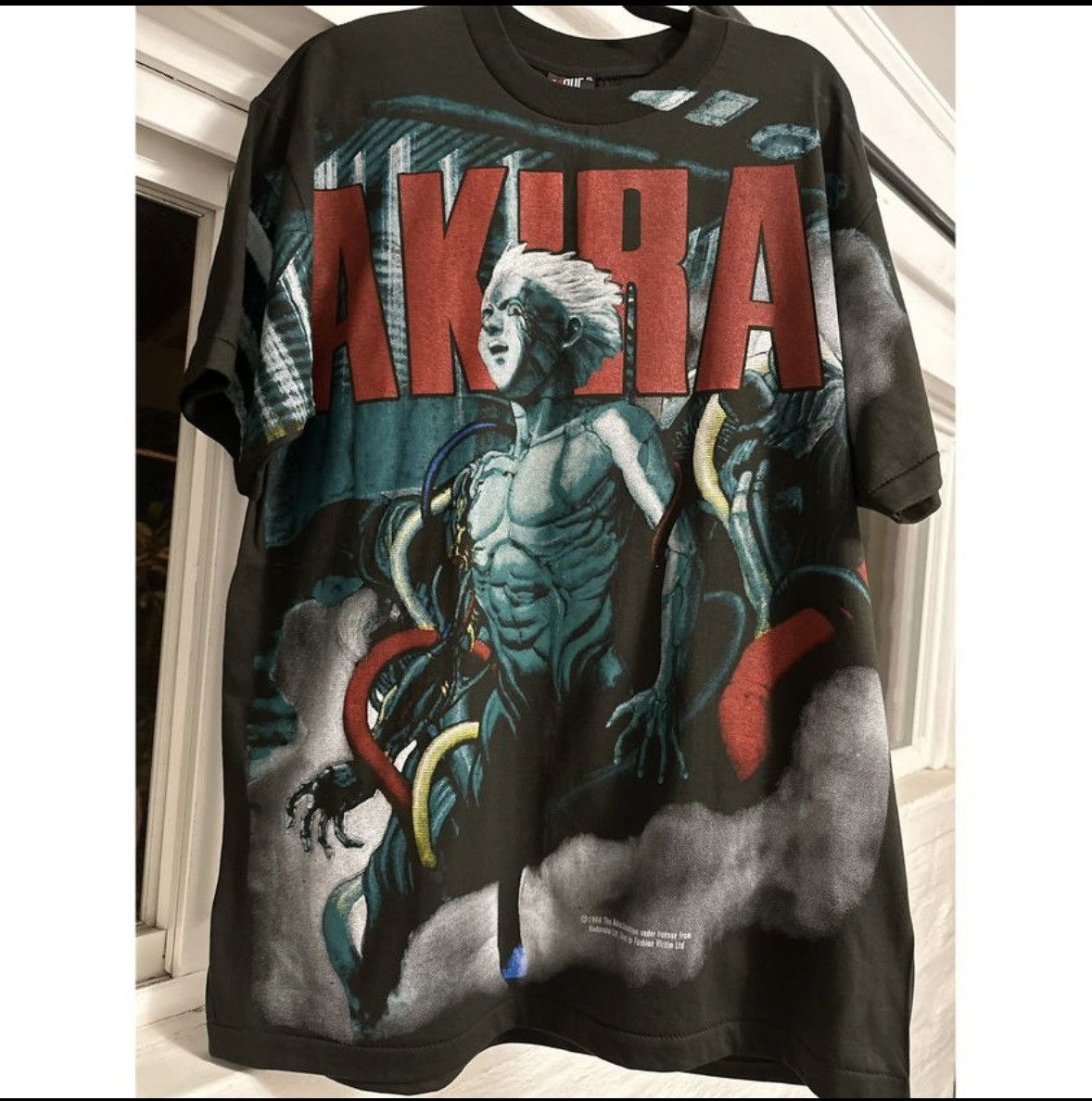 image of Vintage Akira Aop Shirt | Reprint All Over Print Akira in Green, Men's (Size XL)