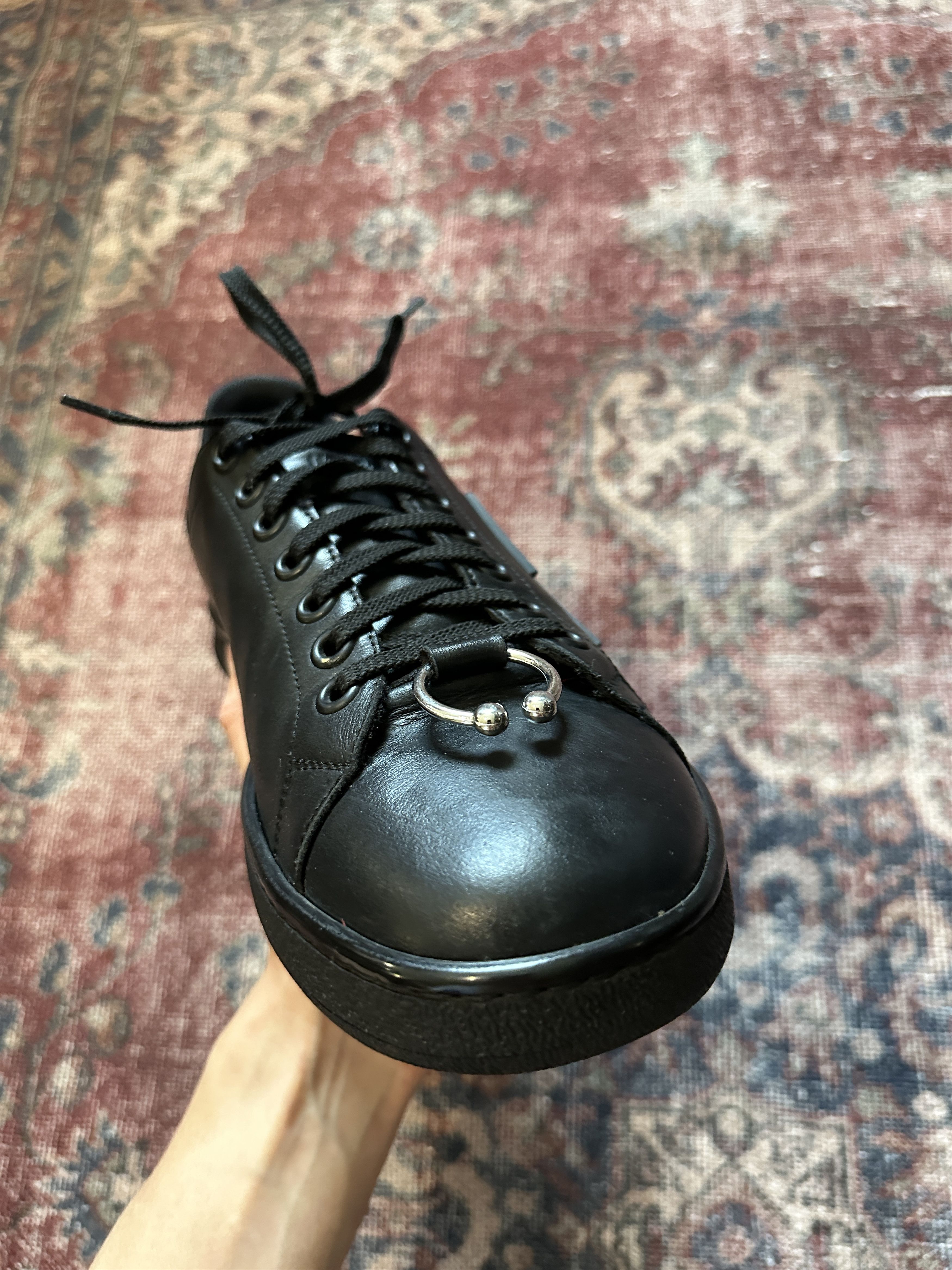 Neil Barrett NEIL BARRETT PUNK PIERCED SNEAKER EU 43 (US 10) Size US 10 / EU 43 - 9 Thumbnail