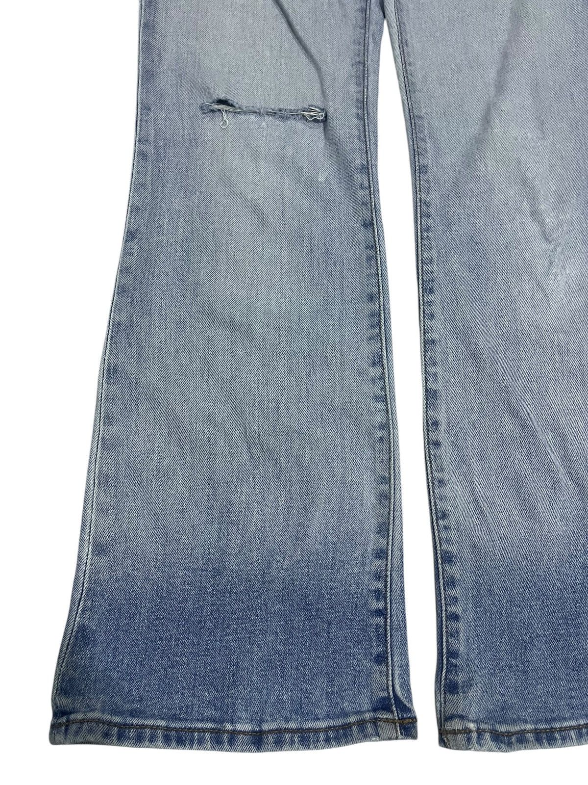 If Six Was Nine × Japanese Brand × Le Grande Bleu (L.G.B.) FLARE💥 JAPANESE BRAND Y2K GU WASHED BLUE JEANS Size 28" / US 6 / IT 42 - 4 Thumbnail