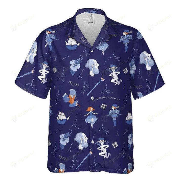 Other THE TEMPEST PATTERN SHAKESPEARE HAWAIIAN SHIRT Size US L / EU 52-54 / 3 - 3 Thumbnail