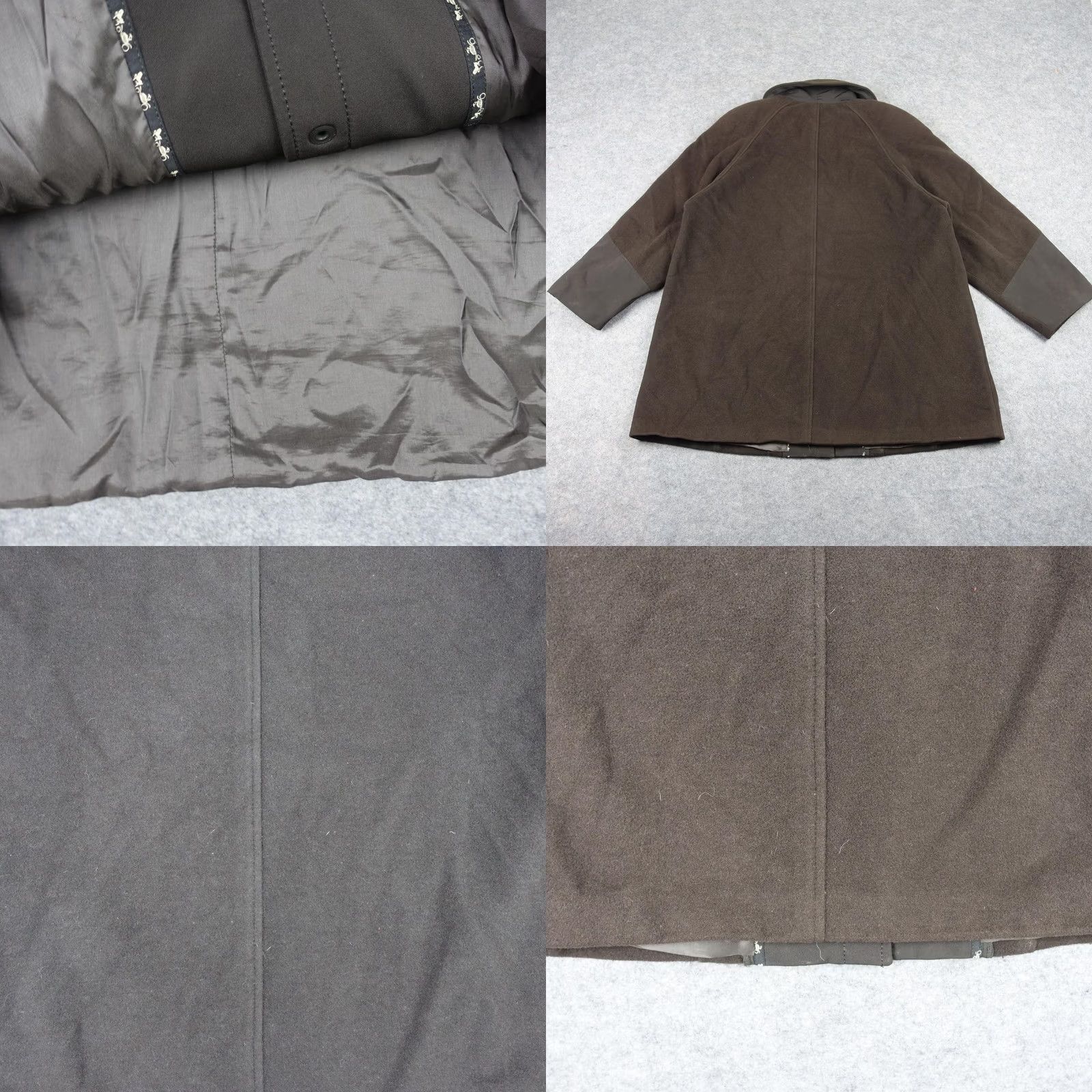Vintage VINTAGE WEILL Coat Womens 20 Brown Wool Snap Front Mid Length Collared Plus VTG Size 3XL / US 20-22 - 8 Thumbnail