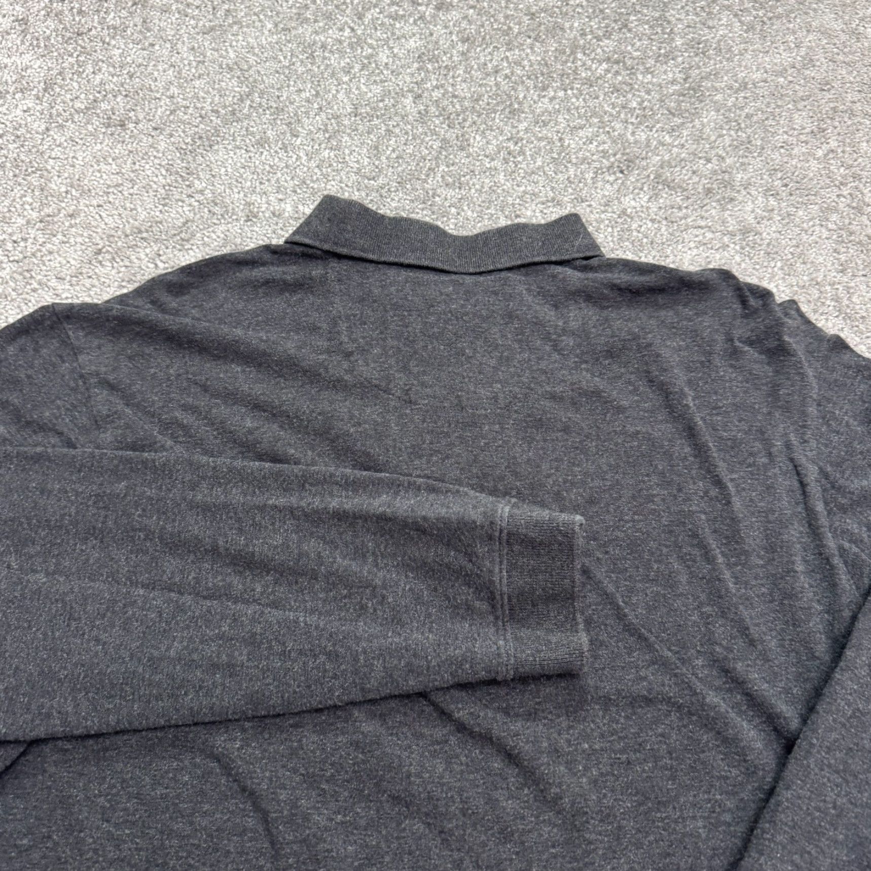 Tommy Bahama Tommy Bahama Polo Shirt Men’s Small Heathered Dark Gray Cotton Blend Long Sleeve Casual Shirt Holiday, Golf, Preppy, Classic, coastal Mens Small Gray Size US S / EU 44-46 / 1 - 4 Thumbnail