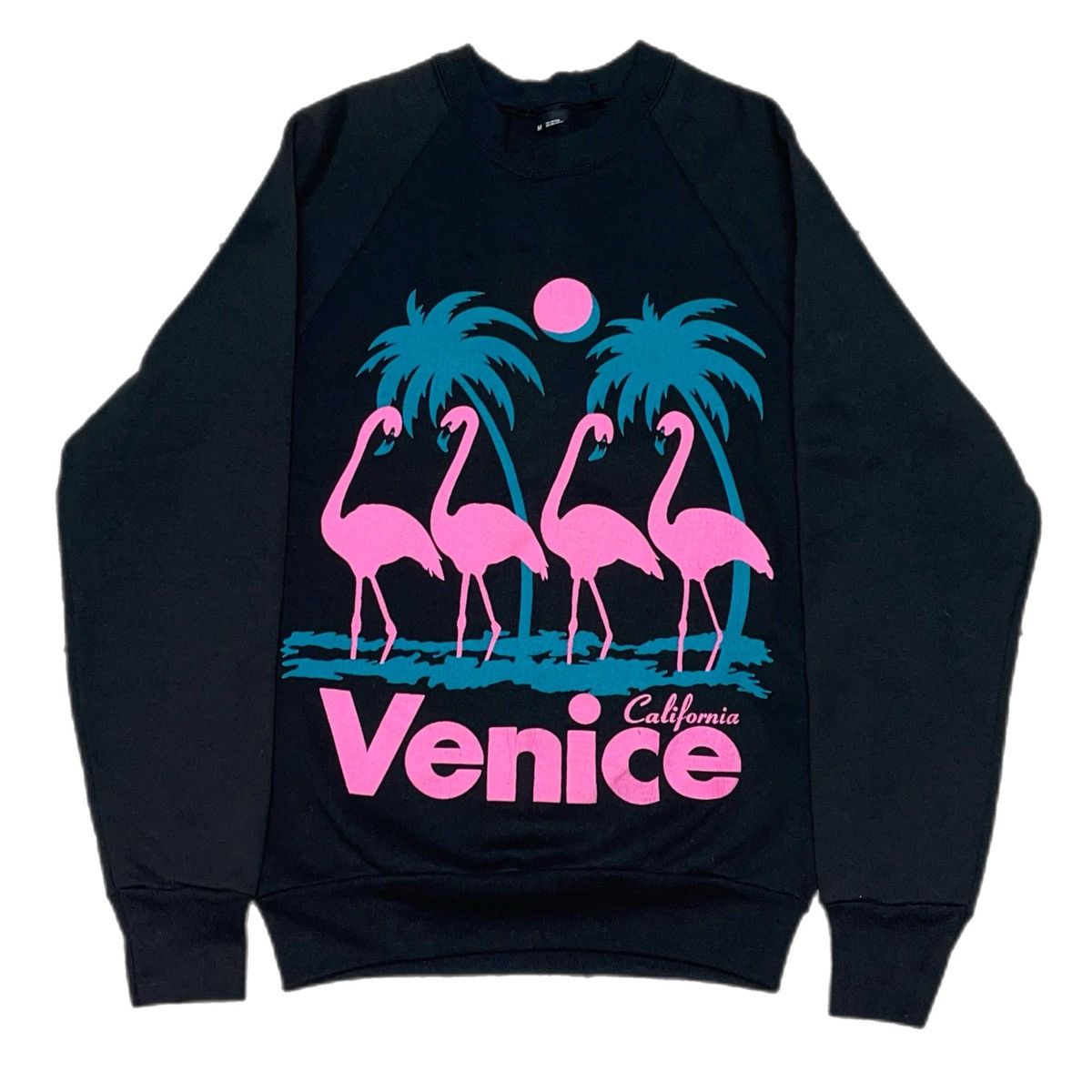 Vintage 80s Venice California Flamingos Crewneck
