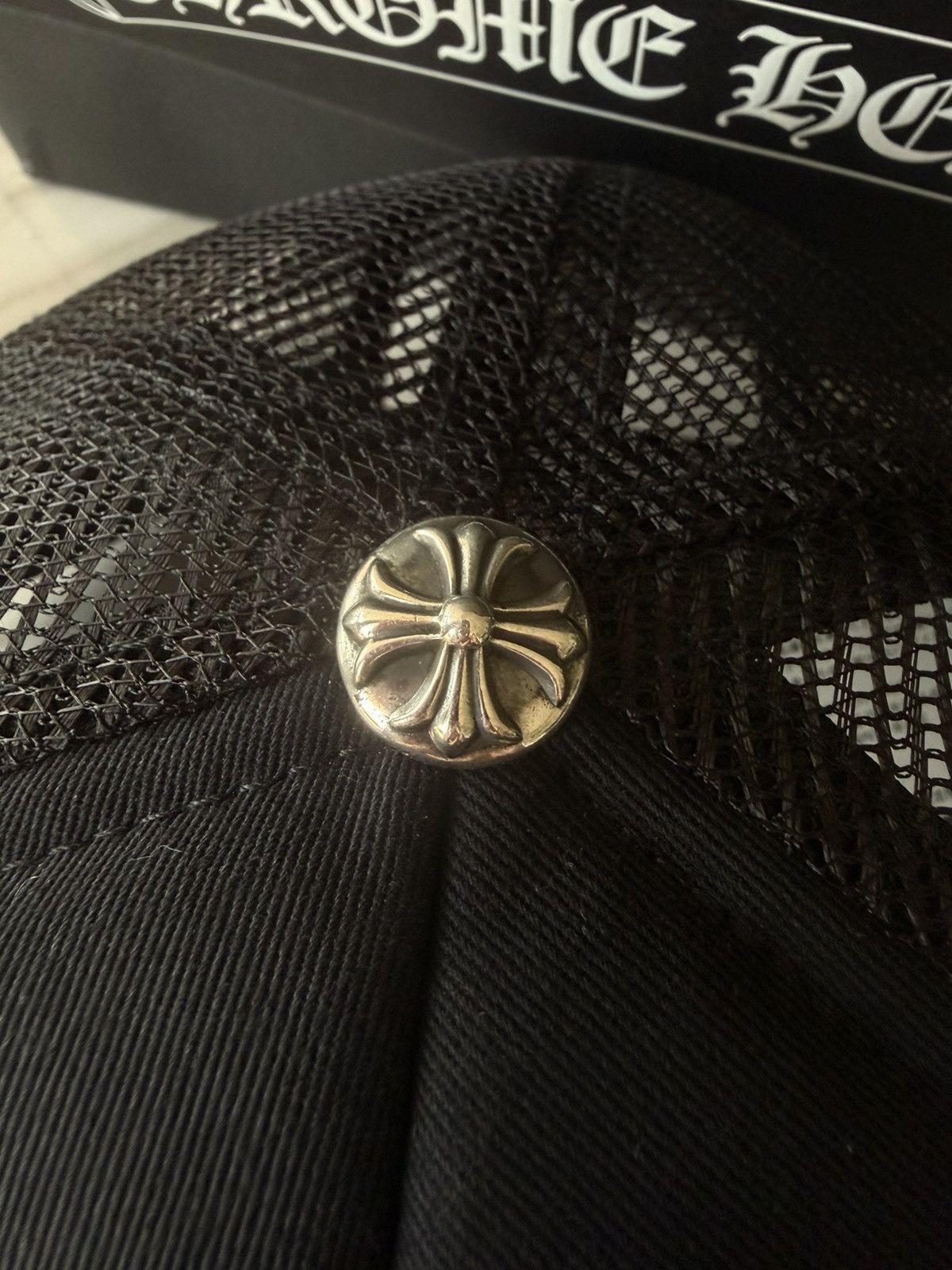 Chrome Hearts Chrome Hearts White Leather Patch Fuck Trucker Hat RARE Size ONE SIZE - 2 Thumbnail