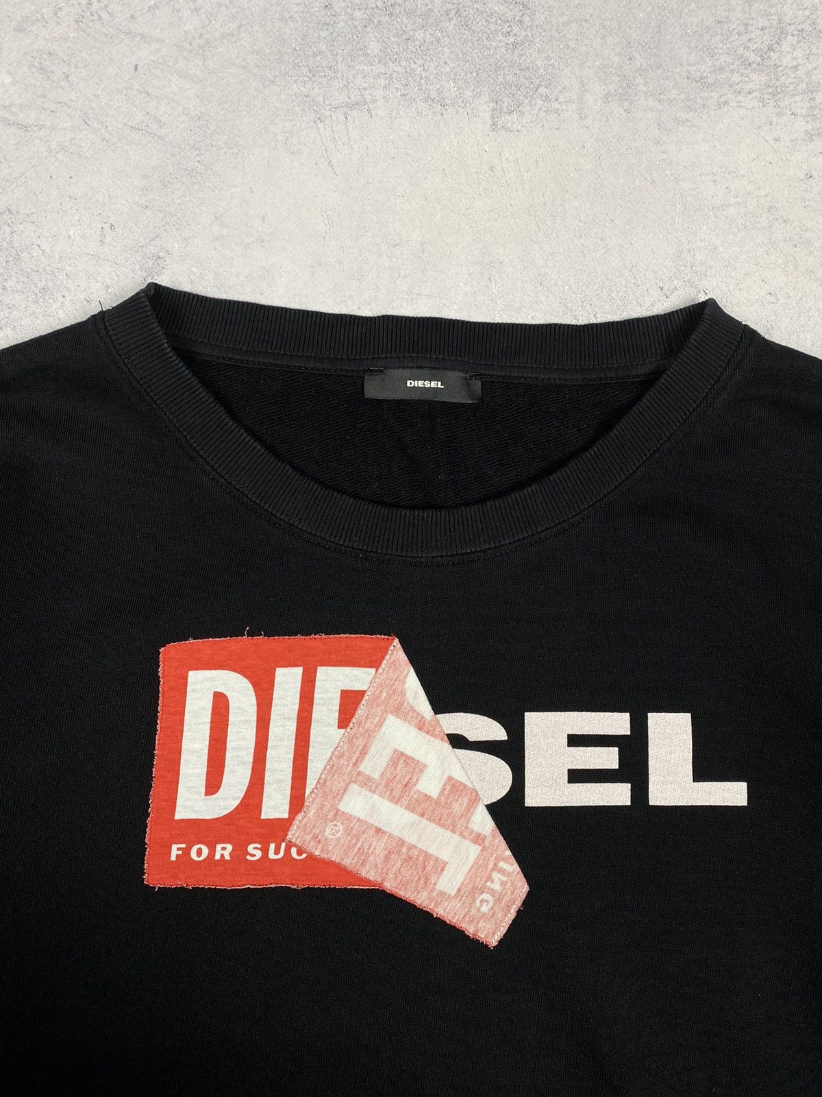 Diesel Diesel Big Logo Black Sweatshirt Women Size L Size L / US 10 / IT 46 - 5 Thumbnail
