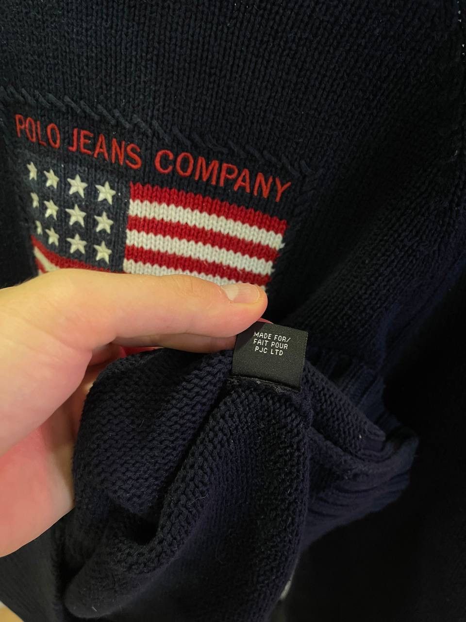 Polo Ralph Lauren Vintage Polo Jeans Co. Ralph Lauren Sweater American Flag Size US M / EU 48-50 / 2 - 3 Thumbnail