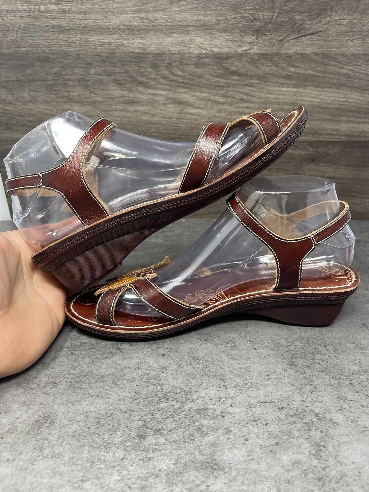 Other Spring Step Marigold Leather Sandals Womens Size 10 (41) Size US 10 / IT 40 - 7 Thumbnail