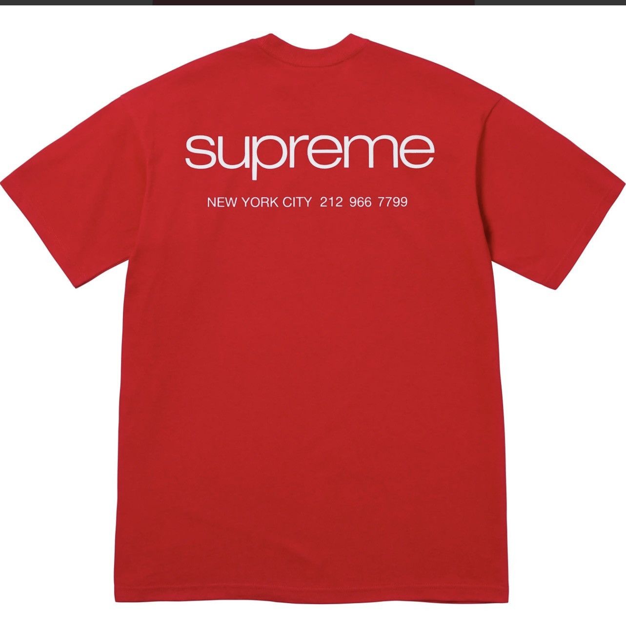 Supreme Supreme Fw23 Nyc Tee Red Large Size US L / EU 52-54 / 3 - 3 Thumbnail