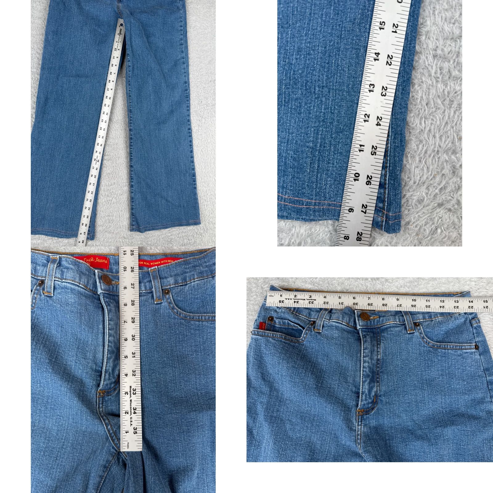 NYDJ NYDJ Jeans Womens 6 Blue Straight Leg Denim Cotton Blend Stretch Size 28" / US 6 / IT 42 - 8 Thumbnail