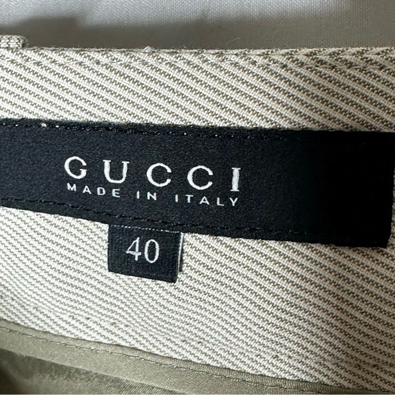 Gucci GUCCI 2006 Light Gray Wool & Silk Blend Wide Leg Pants NWT 4 Size 27" / US 4 / IT 40 - 3 Thumbnail