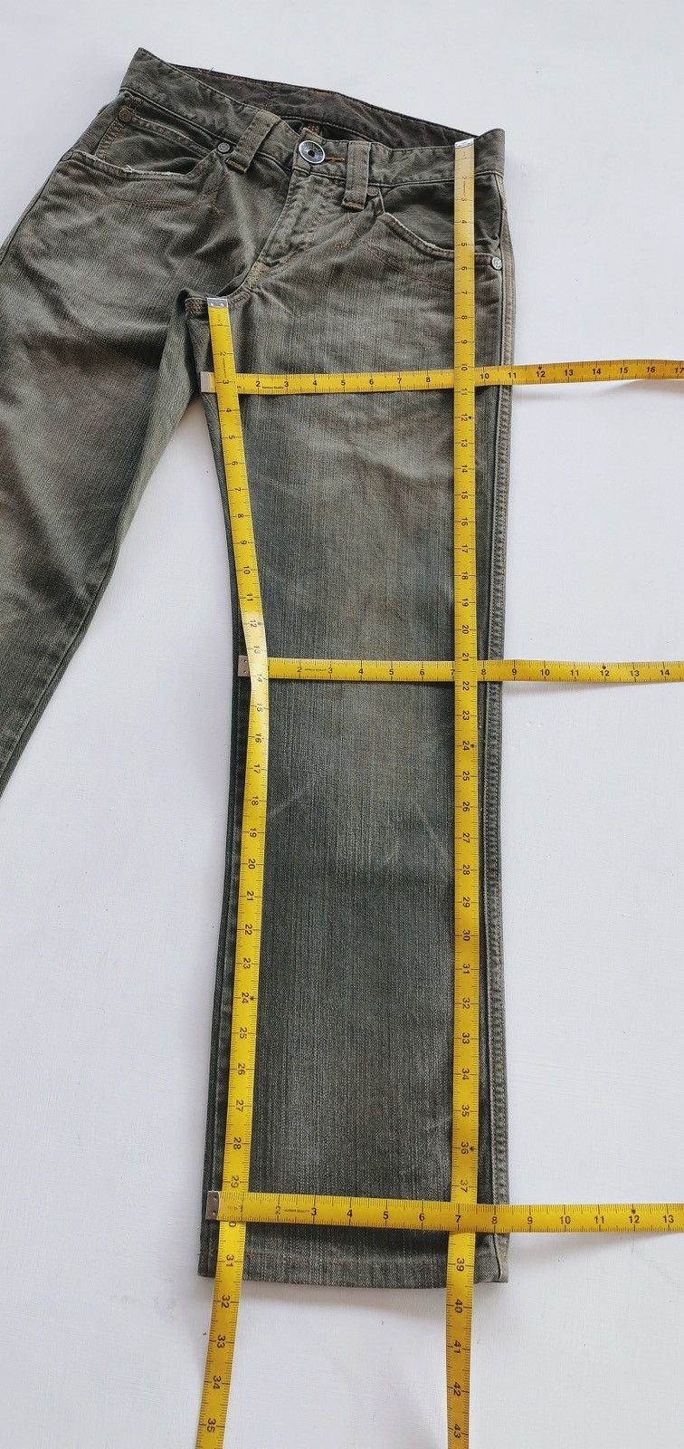 Edwin Edwin 503 Faded Green Denim Jeans Size US 29 - 10 Thumbnail
