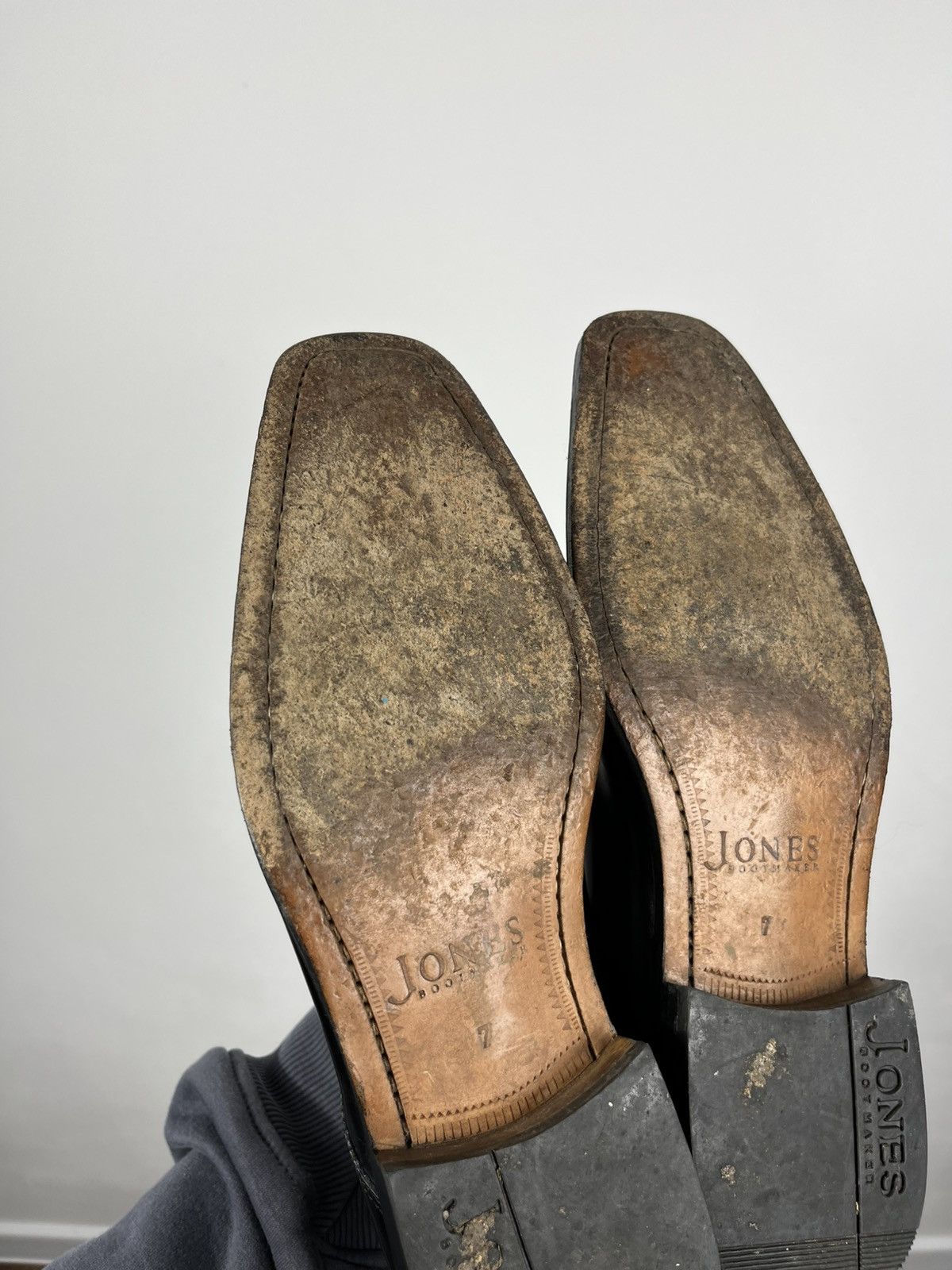 Leather Jones Bootmaker Black Leather Derby US 7 EU 40 Size US 7 / EU 40 - 11 Thumbnail