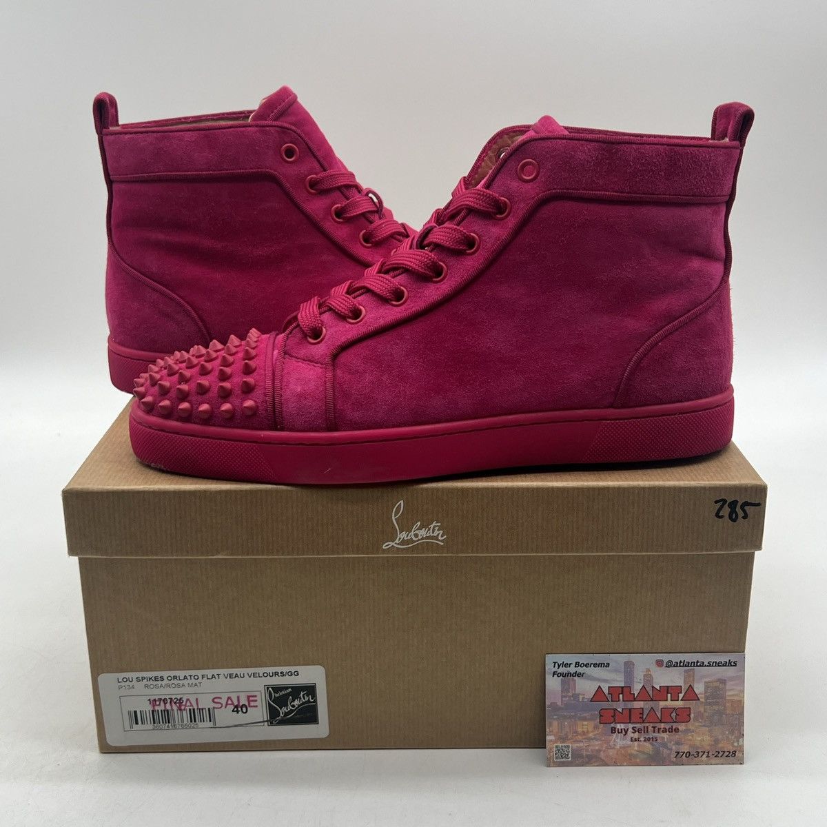 Christian Louboutin Christian Louboutin Lou spike Orlato flat rose Size US 9.5 / EU 42-43 - 1 Thumbnail