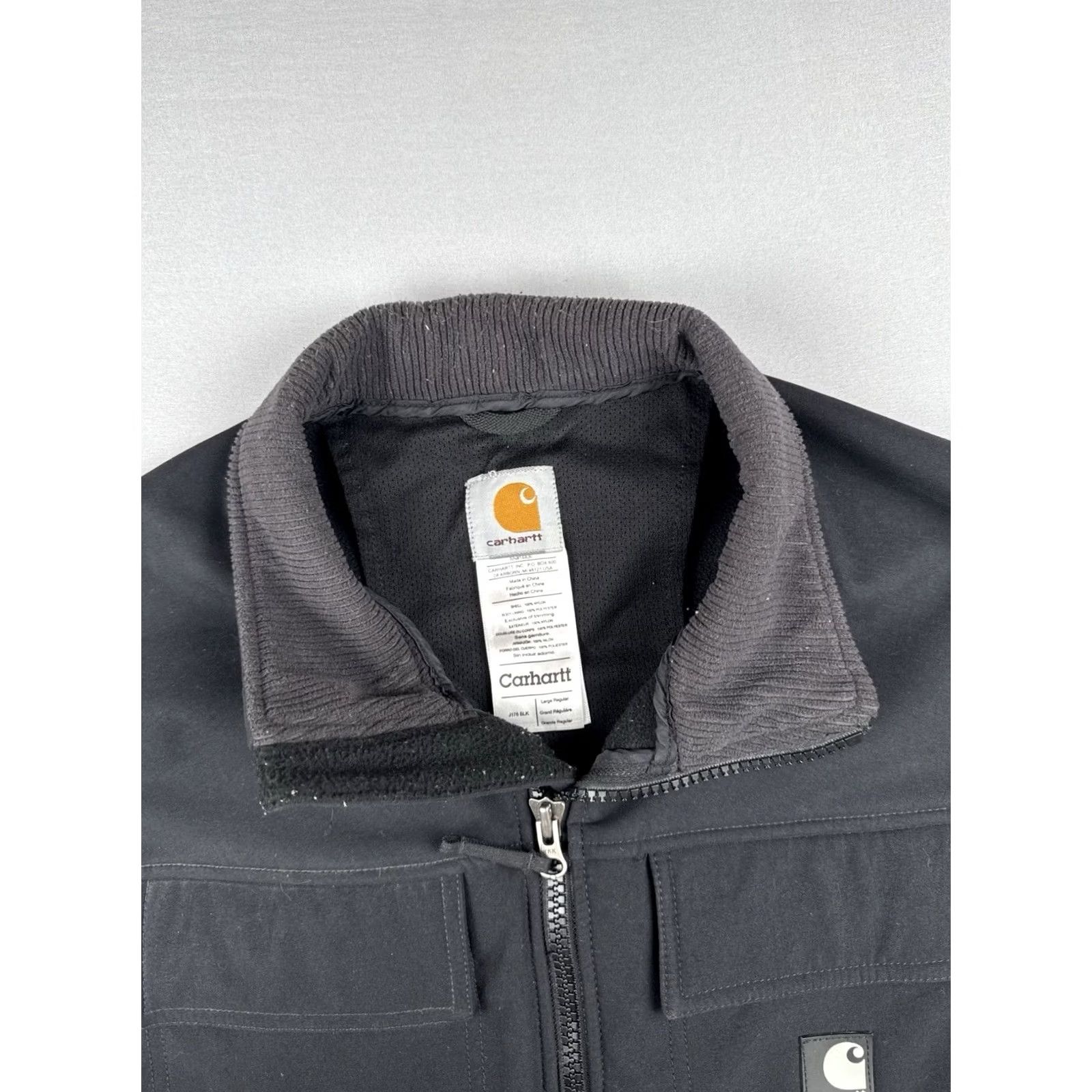 Carhartt Carhartt J176 Soft Shell Jacket Black Workwear Full Zip Men’s Large Size US L / EU 52-54 / 3 - 7 Thumbnail