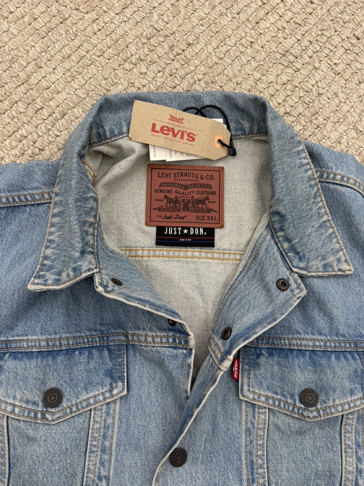Just Don × Levi's Just Don Levi's Denim Jacket Size US XXL / EU 58 / 5 - 2 Thumbnail