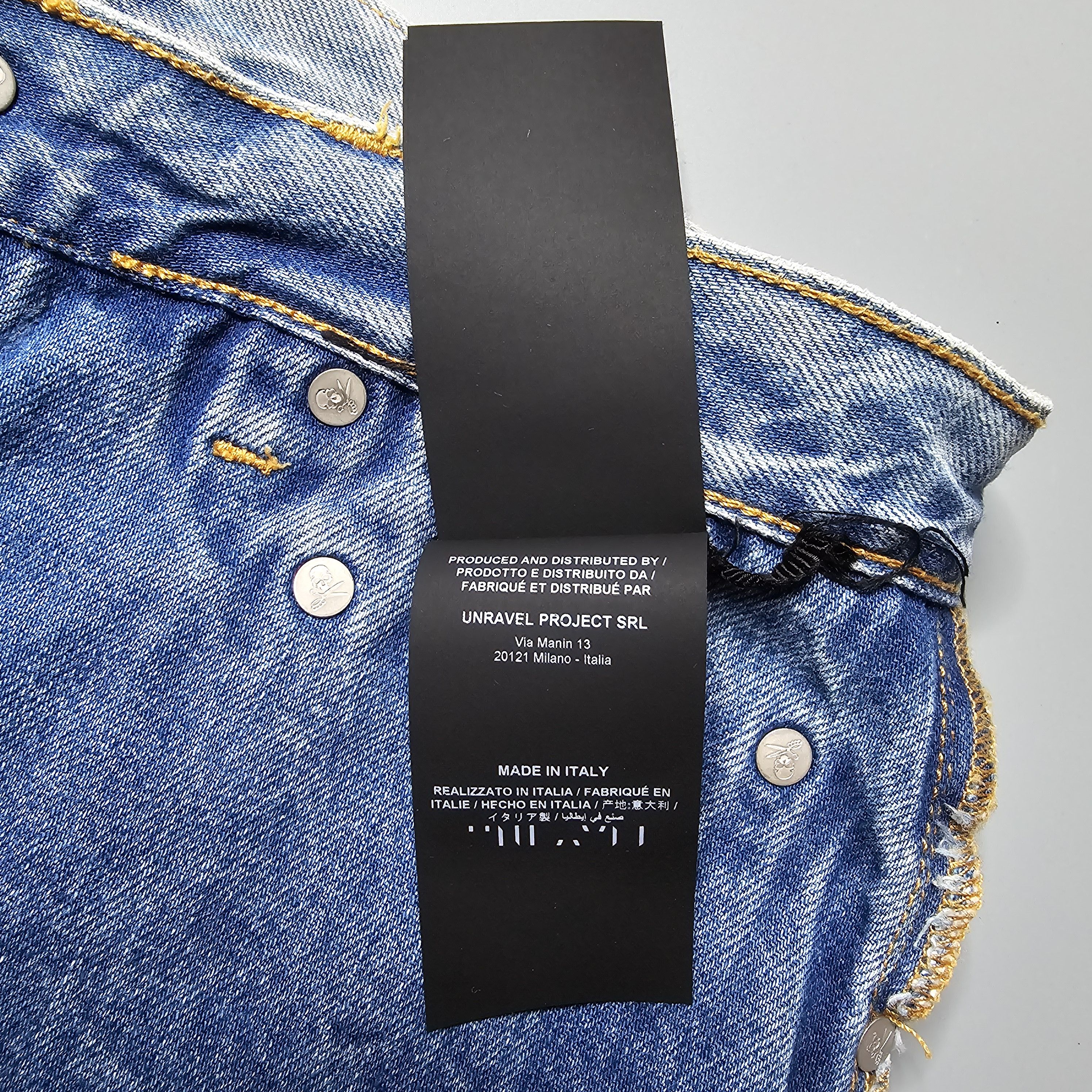 Ben Taverniti Unravel Project × Unravel Project Unravel Project - Distressed Reverse Boyfriend Fit Jeans Size 28" / US 6 / IT 42 - 8 Thumbnail