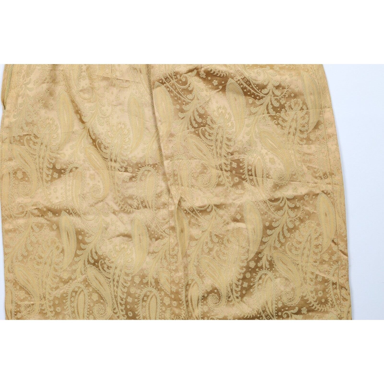 Vintage Vintage 50s 60s Rockabilly Silk Paisley Jacquard Skirt Size 24" / US 00 / IT 34 - 10 Thumbnail