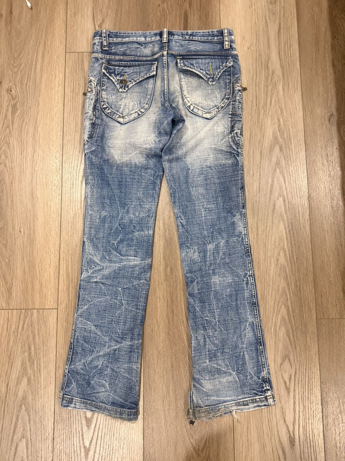 Tornado Mart ZZ-pinball Bootcut Zipper Denim Size US 30 / EU 46 - 2 Thumbnail