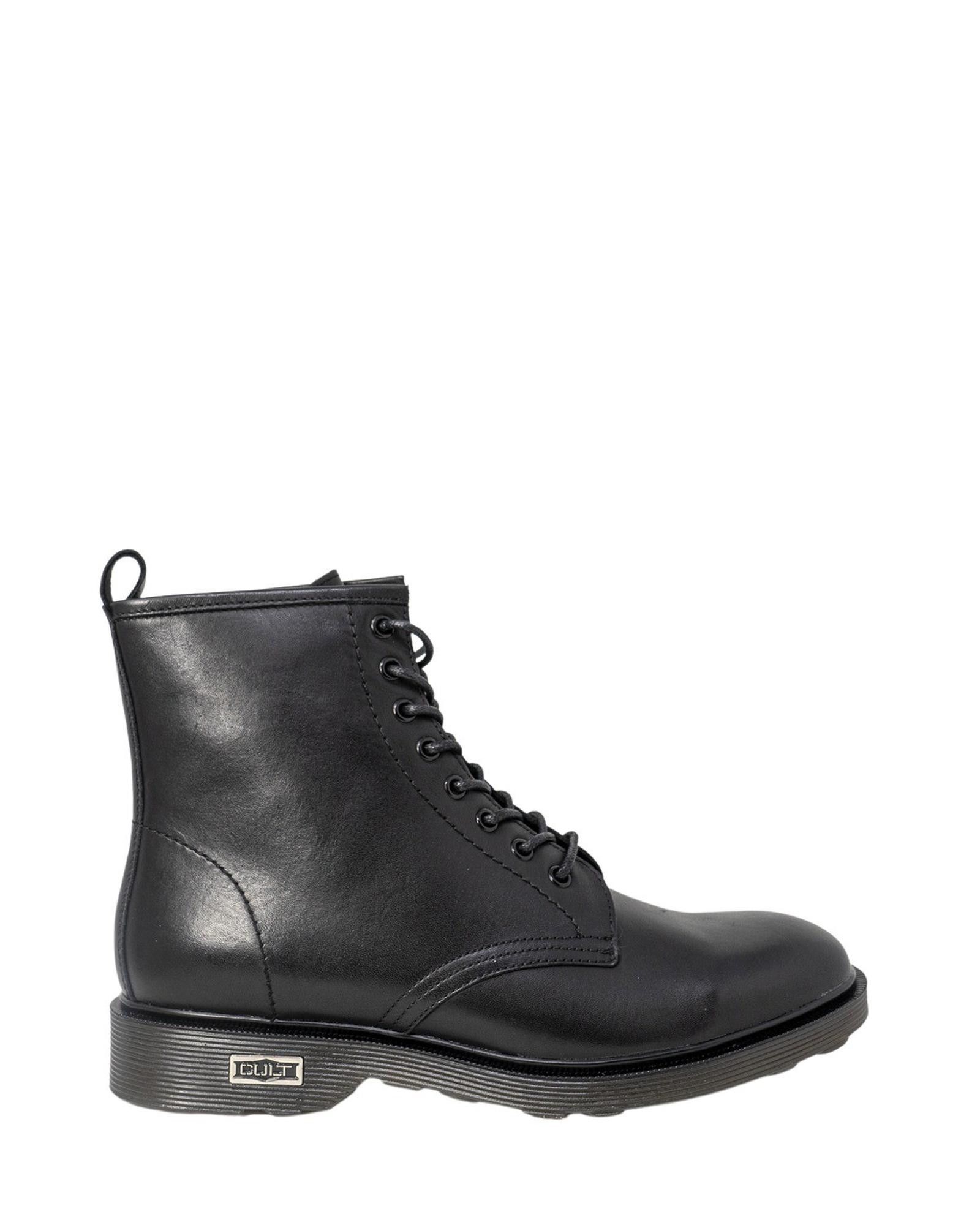 image of Cult Lace-Up Leather Ankle Boots in Black, Men's (Size 10)