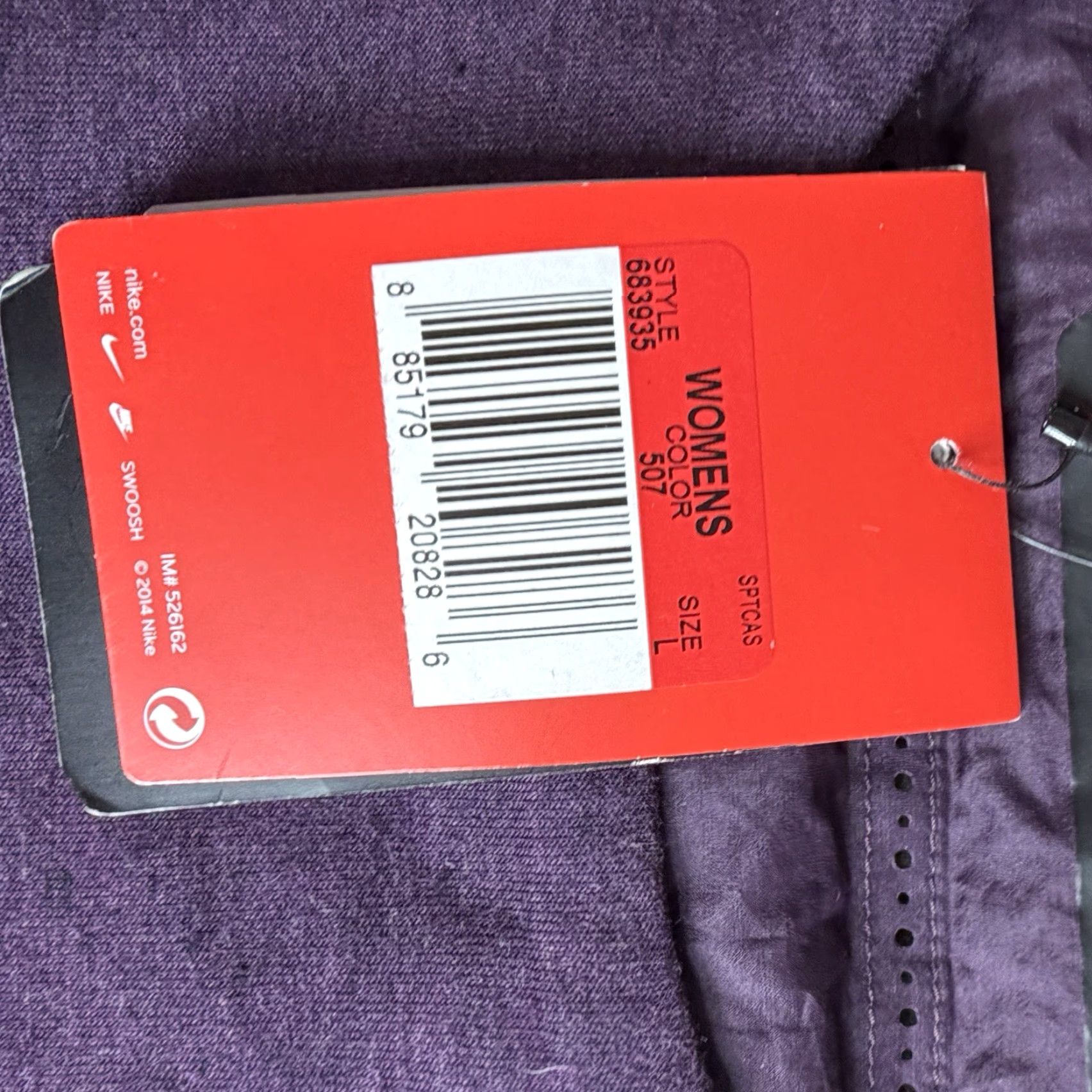 Nike Nike Womens Sweatshirt Large Purple Tech Fleece 800 Down Aeroloft 683935-507 NEW Size L / US 10 / IT 46 - 2 Thumbnail