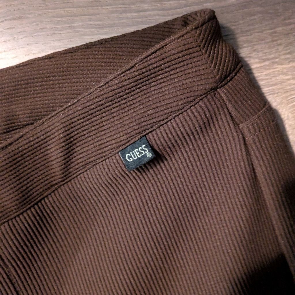 Guess Guess Jeans Vintage Brown Ribbed Pants Size 28 Size 28" / US 6 / IT 42 - 2 Thumbnail