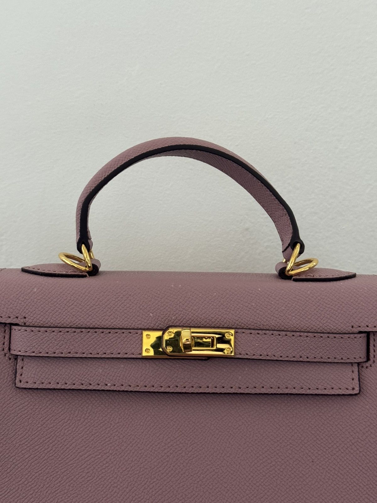 Other Mauve “Kelly-Style” Top Handle Bag Size ONE SIZE - 16 Thumbnail