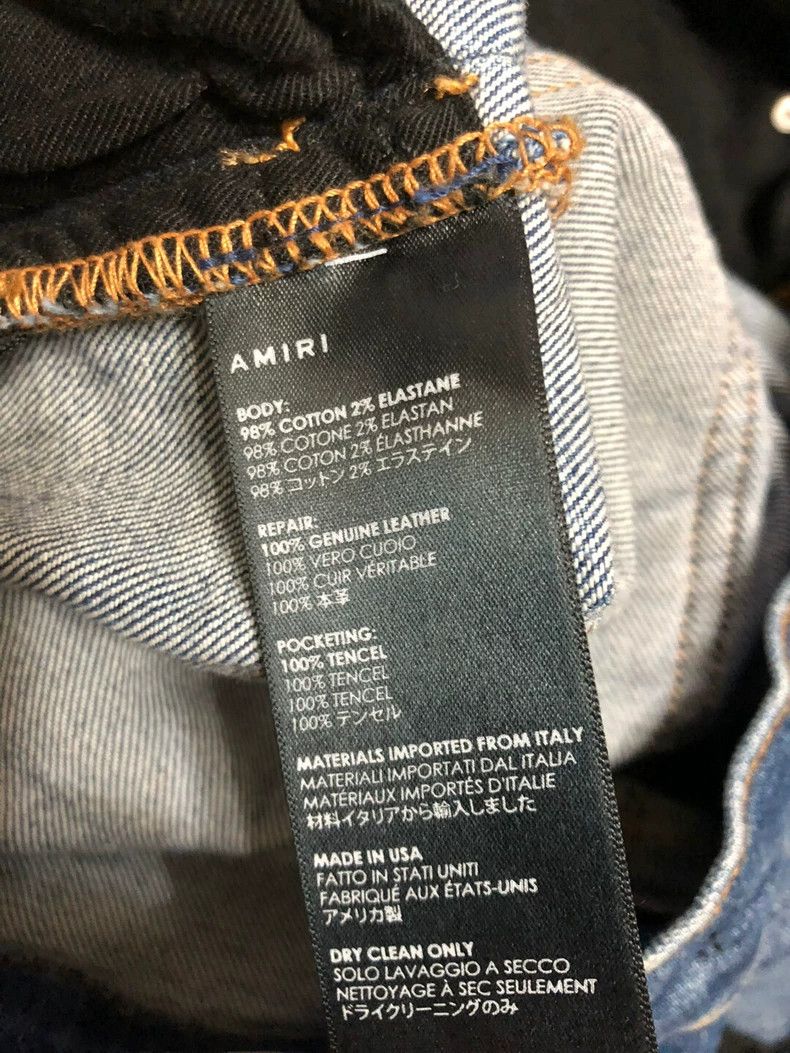 Amiri Amiri MX2 Leather Patch Jeans Size US 30 / EU 46 - 9 Thumbnail