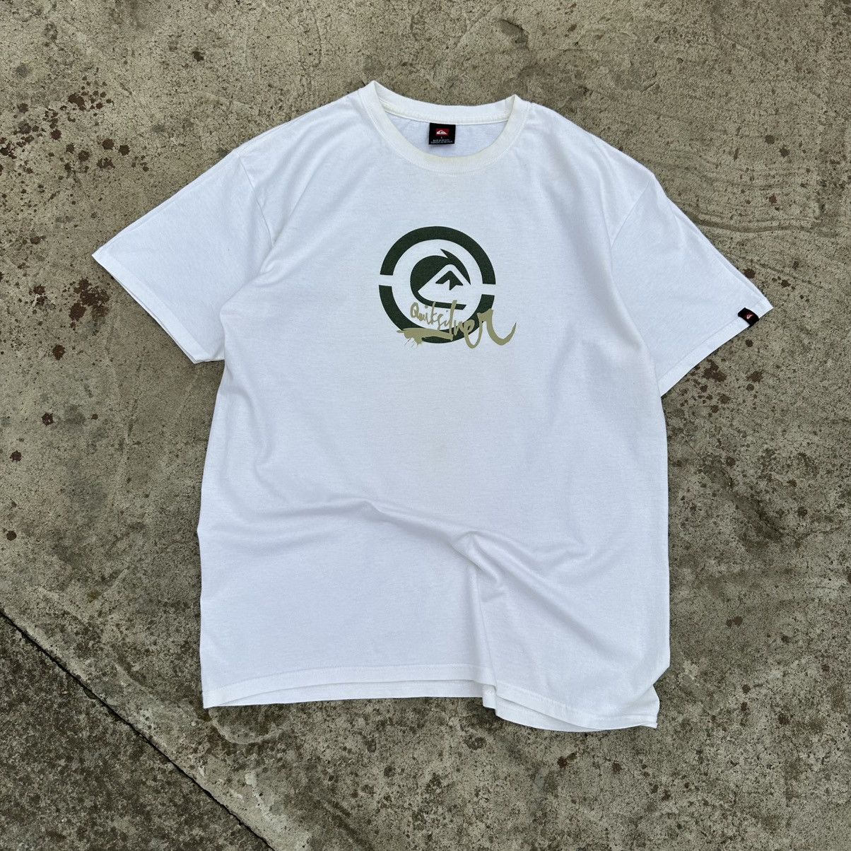 Quiksilver × Vintage Vintage Quicksilver T-shirts Big Logo Made In Mexico Surf Size US L / EU 52-54 / 3 - 1 Thumbnail