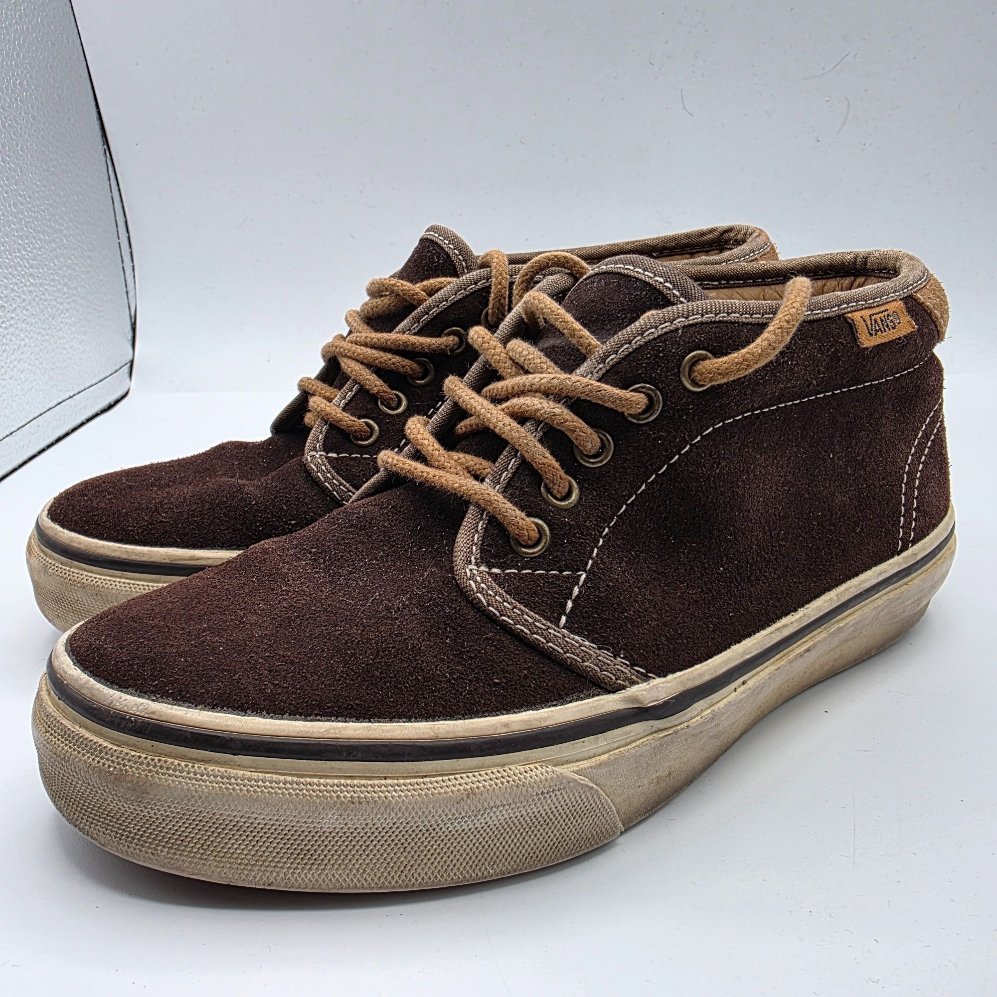 Vans Chukka Boot Womens Size 5.5 Rubber White Brown Sneaker