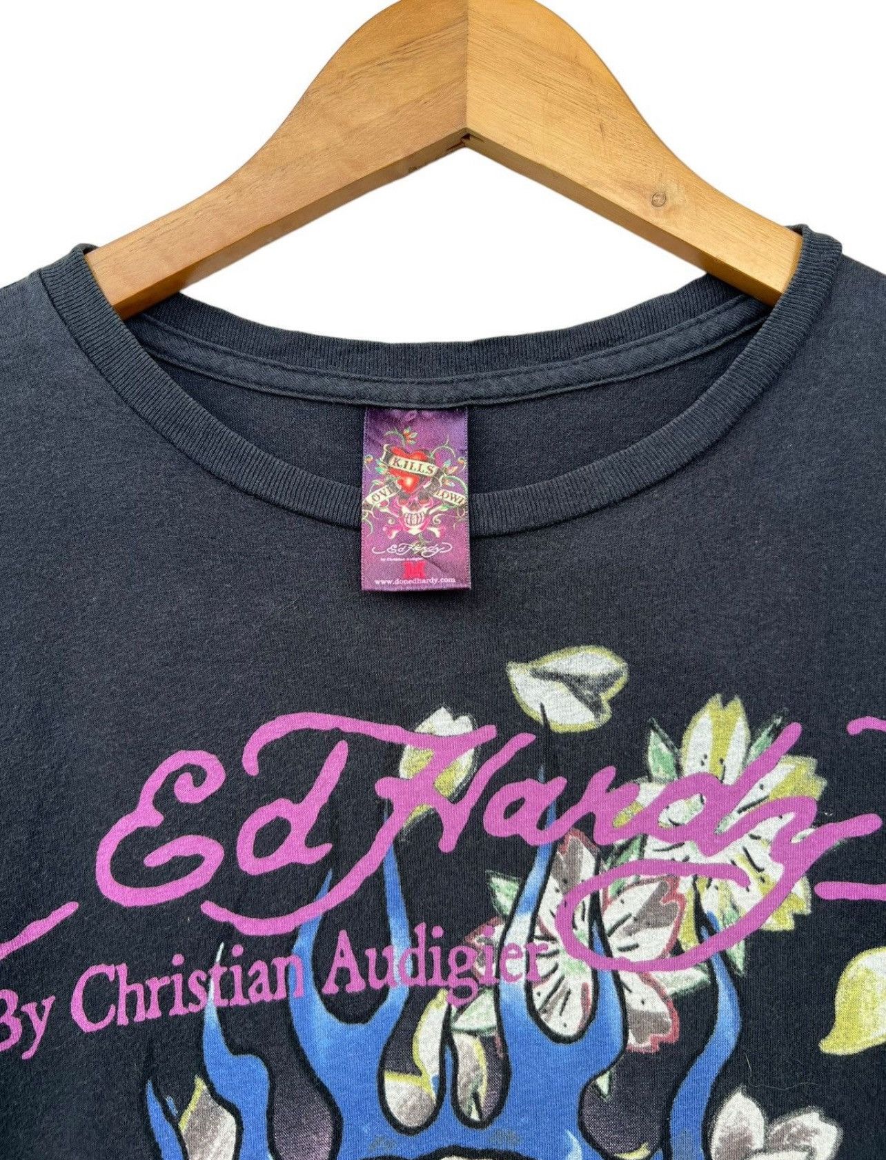 Ed Hardy Ed Hardy Bones Skull Big Graphic Gothic Punk Tee Size US M / EU 48-50 / 2 - 8 Thumbnail
