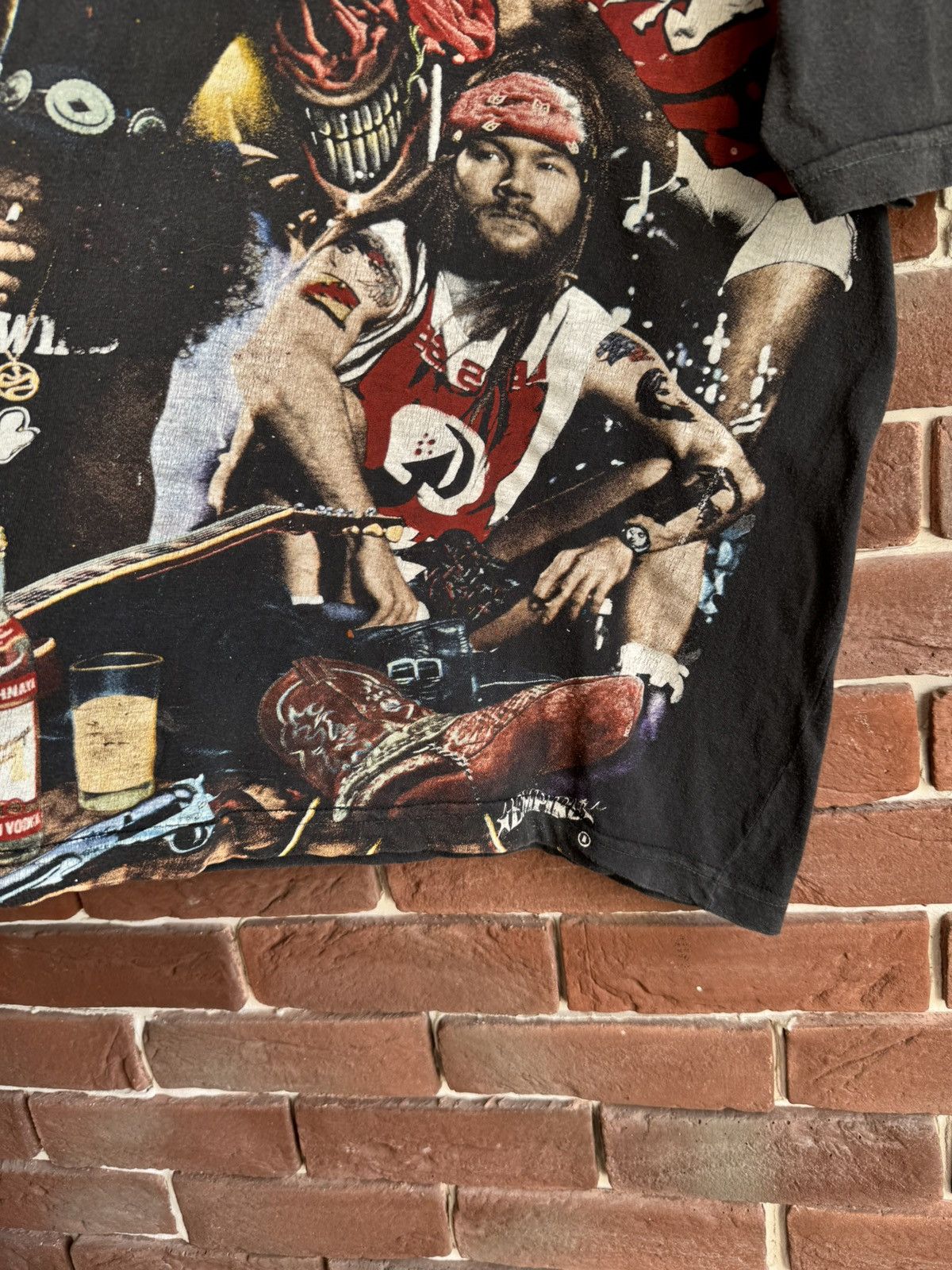 Band Tees Vintage 90s Rare Guns N Roses AXL Rose AOP empire Band Tee Size US L / EU 52-54 / 3 - 3 Thumbnail