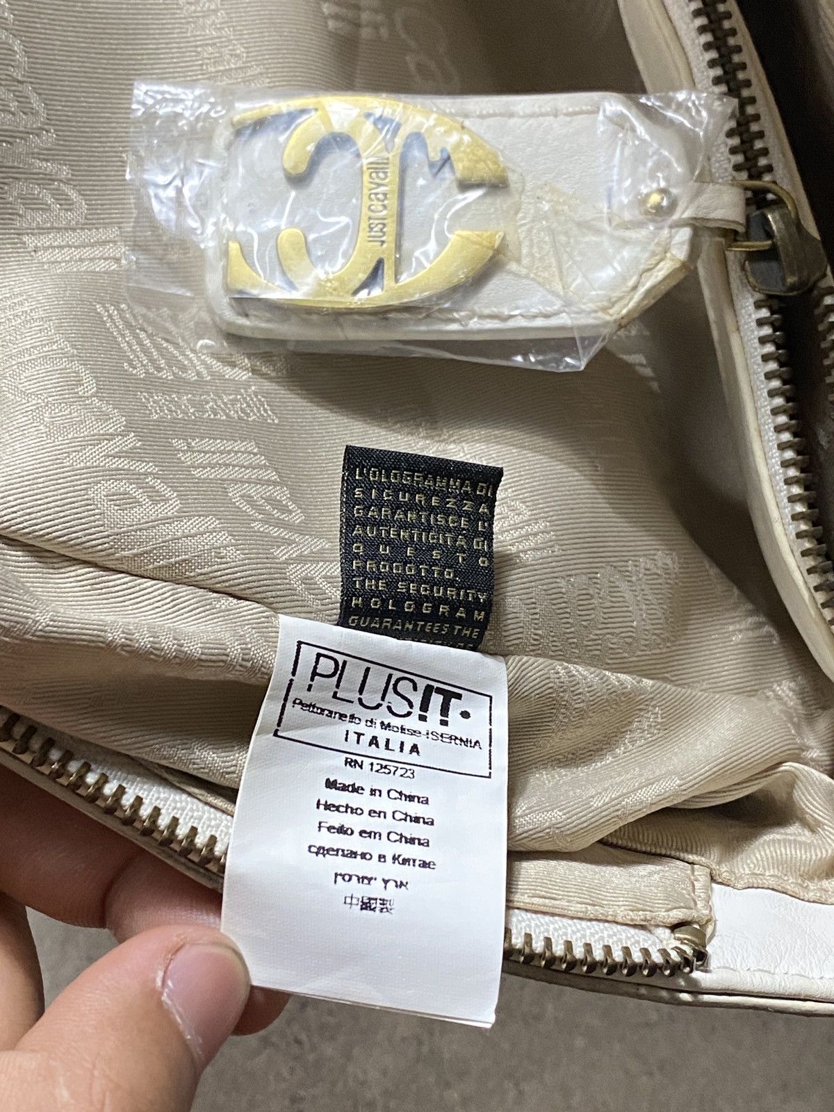 Just Cavalli 2000’s Just Cavalli Monogram Leather Hobo Bags Size ONE SIZE - 8 Thumbnail