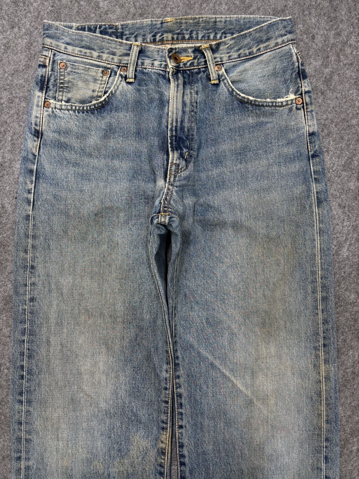 Edwin Vintage Edwin 505X Rusty Medium Wash Selvedge Denim F686 Size US 30 / EU 46 - 3 Thumbnail