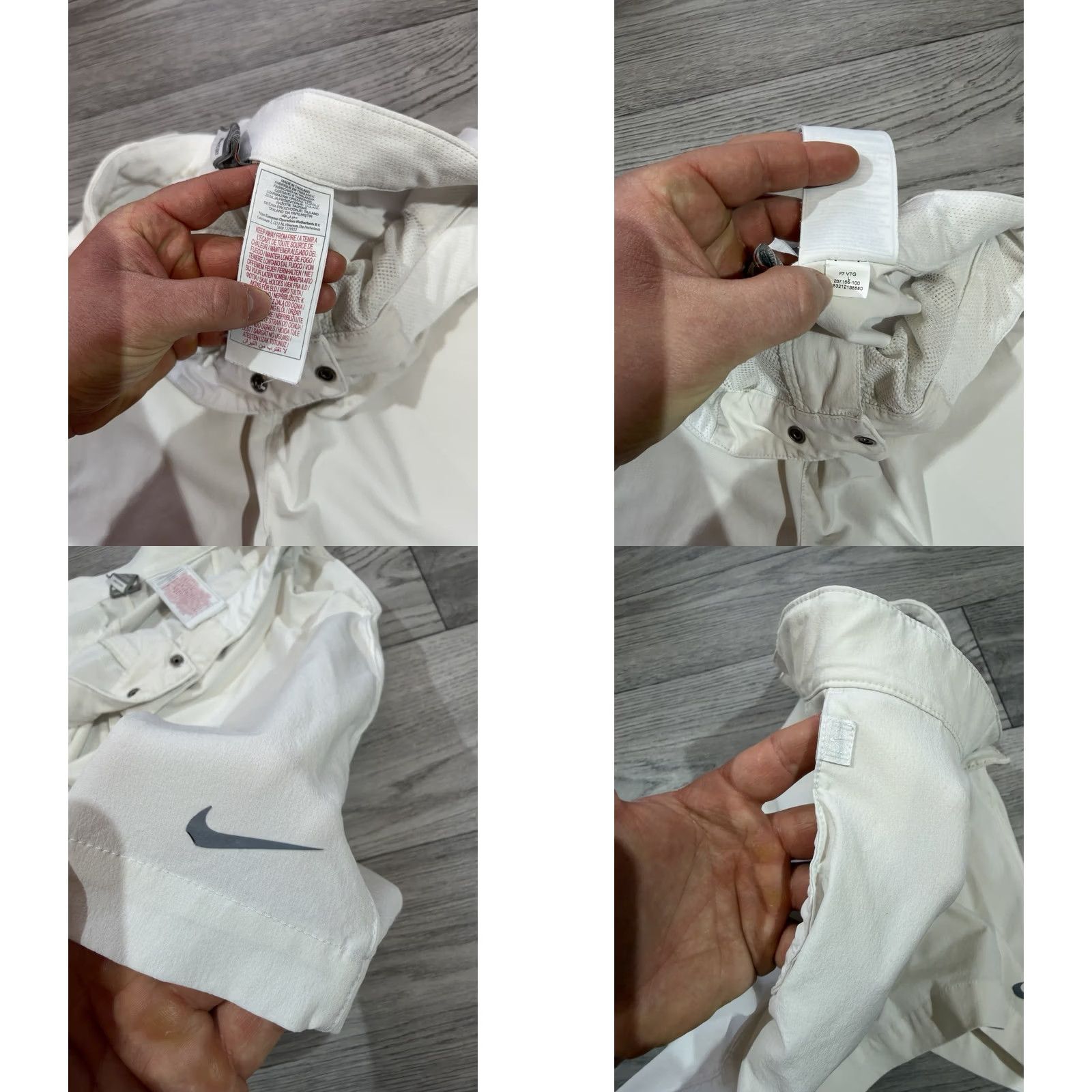 Nike VINTAGE Nike Tennis White Shorts Mens L Bermuda 237155-100 Sports Tennis White Size US 33 - 9 Thumbnail