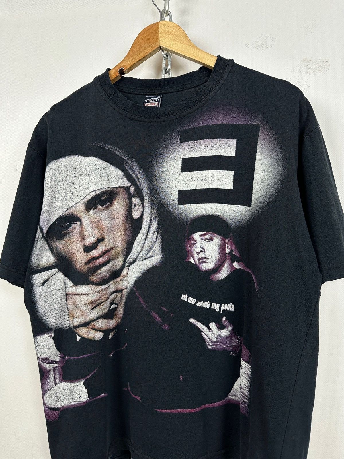 Eminem Vintage Eminem Ask Me About My Penis T-Shirt Size US L / EU 52-54 / 3 - 4 Thumbnail
