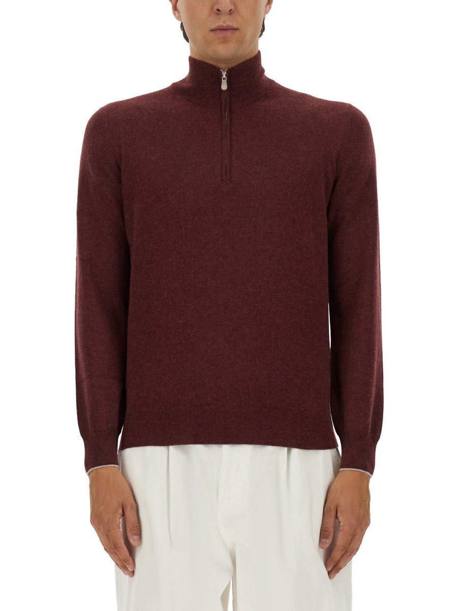 Brunello Cucinelli BRUNELLO CUCINELLI CASHMERE TURTLENECK SWEATER - BRO (IT 54) Size US XXL / EU 58 / 5 - 1 Thumbnail