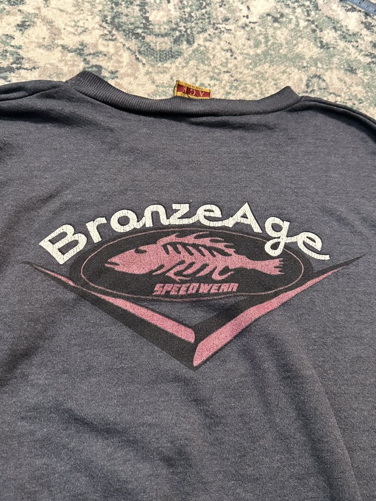 Vintage 1980 - Vintage Bronze Age Skateboards Sweatshirts Fishbone Size US L / EU 52-54 / 3 - 13 Thumbnail